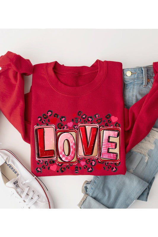 LOVE Valentine&#39;s Unisex Fleece Sweatshirt