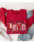 LOVE Valentine's Unisex Fleece Sweatshirt