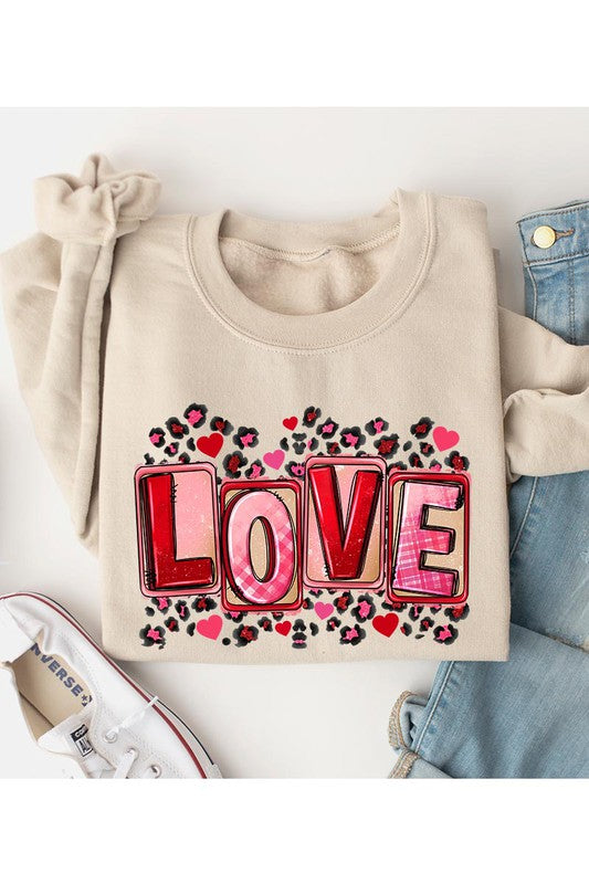 LOVE Valentine&#39;s Unisex Fleece Sweatshirt