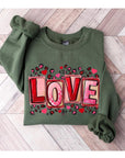 LOVE Valentine's Unisex Fleece Sweatshirt