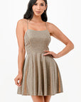 La Scala Glittered Fit Flare Dress