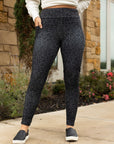 Julia Rose Black Leopard Full Length Leggings