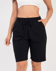 French Terry Bermuda Elastic waistband Shorts