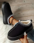 Chestnut Suede Contrast Plush Lined Snow Boots