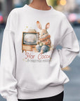 Vintage Winter Rabbit, Christmas Sweatshirt