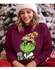 Grinch Christmas Fleece Sweatshirt