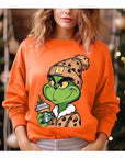 Grinch Christmas Fleece Sweatshirt