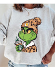 Grinch Christmas Fleece Sweatshirt