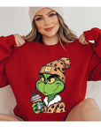 Grinch Christmas Fleece Sweatshirt