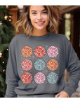 Happy New Year Disco Balls Unisex Fleece Sweatshirt