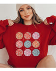 Happy New Year Disco Balls Unisex Fleece Sweatshirt