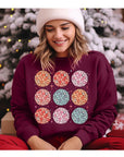 Happy New Year Disco Balls Unisex Fleece Sweatshirt