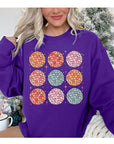 Happy New Year Disco Balls Unisex Fleece Sweatshirt