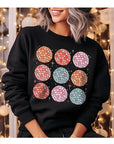 Happy New Year Disco Balls Unisex Fleece Sweatshirt