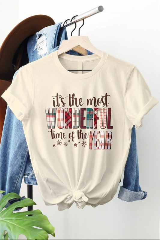 Christmas Plaid Quote Graphic Tee