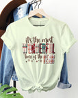 Christmas Plaid Quote Graphic Tee