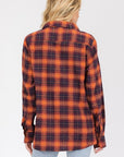 Boyfriend Oversize Plaid Flannel Long Sleeve