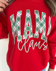 Plaid Mama Claus Sweatshirt