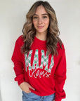 Plaid Mama Claus Sweatshirt