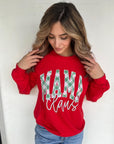 Plaid Mama Claus Sweatshirt