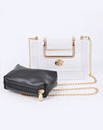 2 In 1 Convertible Clear Clutch Bag