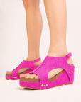 Canva Slingback Wedge