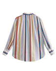 Striped Lantern Sleeve Shirt