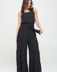 Jade By Jane PLUS Elastic Tiered Jumpsuit