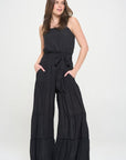 Jade By Jane PLUS Elastic Tiered Jumpsuit 2X