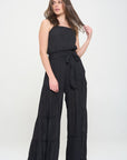 Jade By Jane PLUS Elastic Tiered Jumpsuit