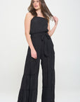 Jade By Jane PLUS Elastic Tiered Jumpsuit 2X