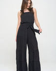 Jade By Jane PLUS Elastic Tiered Jumpsuit 2X