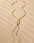 Snake Chain Love Knot Necklace