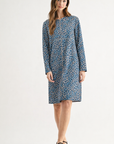 JOH Apparel Aurora Printed Faux Suede Dress with Pockets