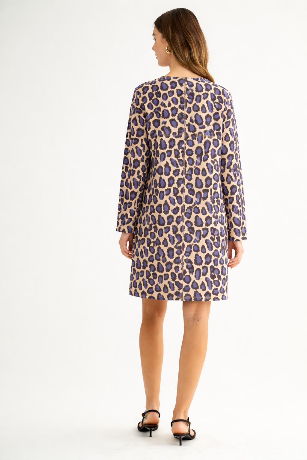 JOH Apparel Aurora Printed Faux Suede Dress with Pockets