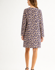 JOH Apparel Aurora Printed Faux Suede Dress with Pockets