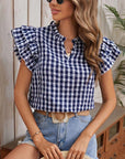 Miss Sparkling | Gingham Blouse