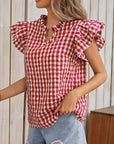 Miss Sparkling | Gingham Blouse