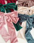 Clip Velvet Long Barrette Hair Bows