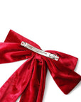 Clip Velvet Long Barrette Hair Bows