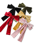 Clip Velvet Long Barrette Hair Bows