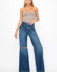 Artemis Vintage Ultra High Rise Relaxed Flare Jeans