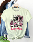 Retro Ice Cream Van Valentine Graphic Tee