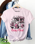 Retro Ice Cream Van Valentine Graphic Tee