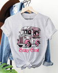 Retro Ice Cream Van Valentine Graphic Tee