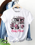 Retro Ice Cream Van Valentine Graphic Tee