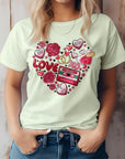 Love Heart Doodle Valentine's Graphic Tee