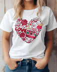 Love Heart Doodle Valentine's Graphic Tee