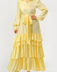 Aurora Tiered Elegance Full Maxi Dress