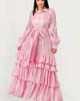 Aurora Tiered Elegance Full Maxi Dress